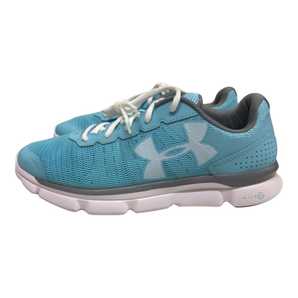 Under Armour Micro G Speed women SZ UK7/US10/EU42 266243-914 Blue/White/Grey